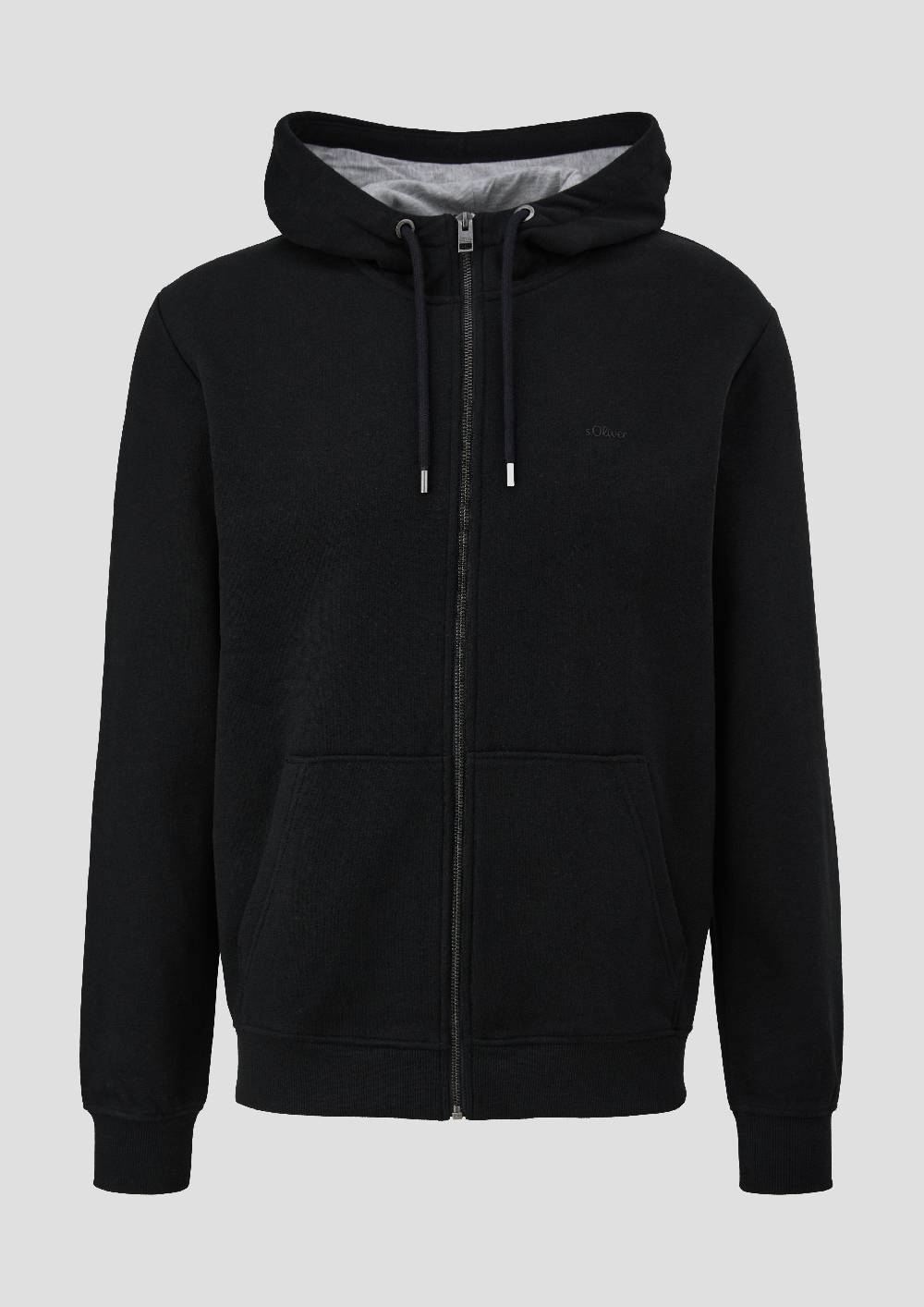 S.Oliver Sweatshirt-Jacke Mit Kapuze Und Logo