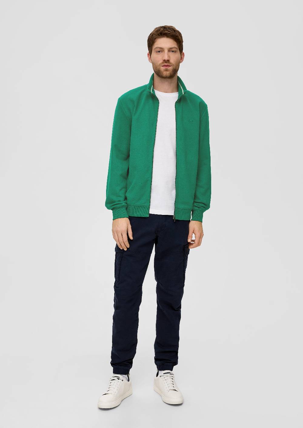 S.Oliver Sweatshirt-Jacke Mit Stehkragen