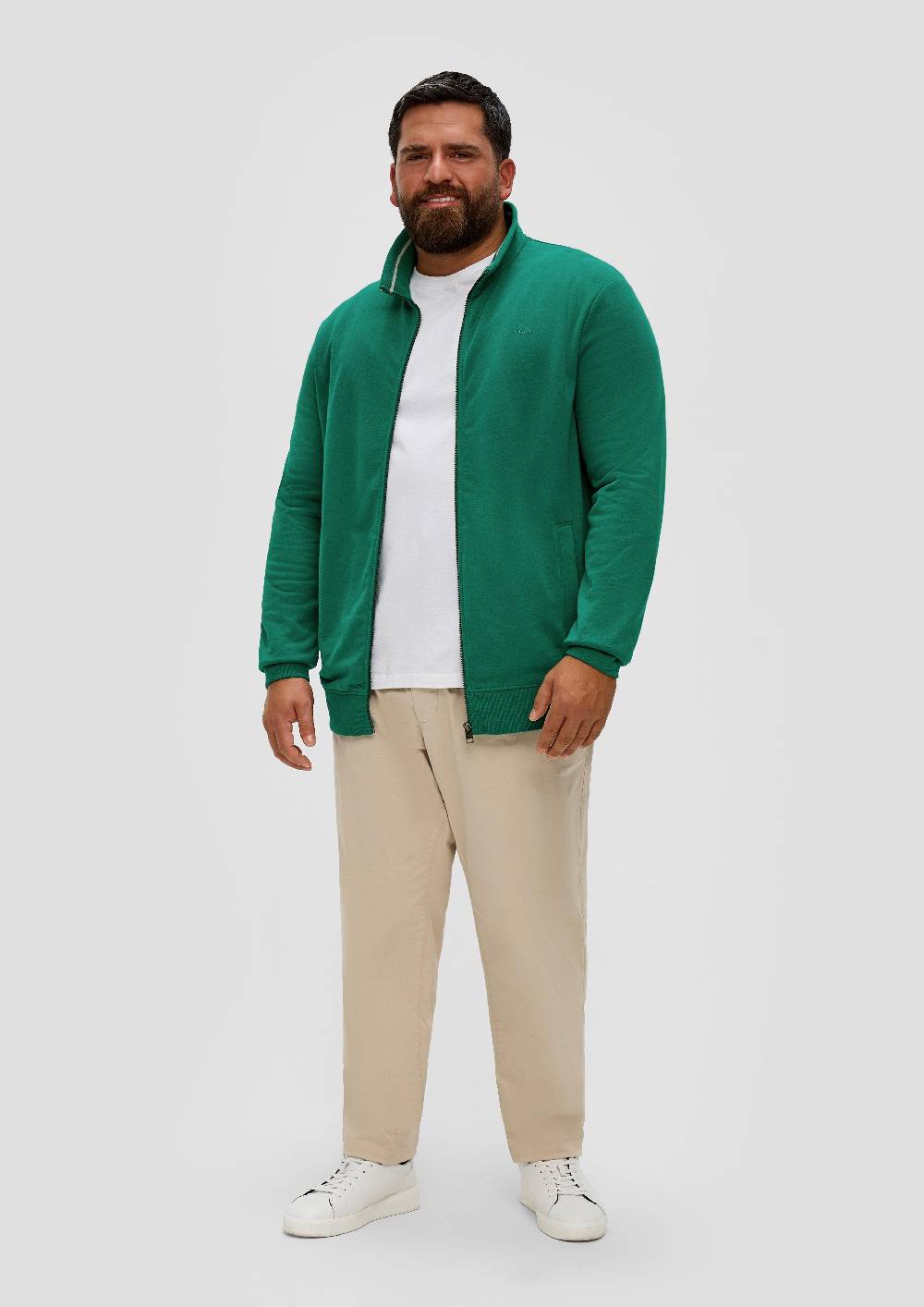 S.Oliver Sweatshirt Jacke Mit Stehkragen