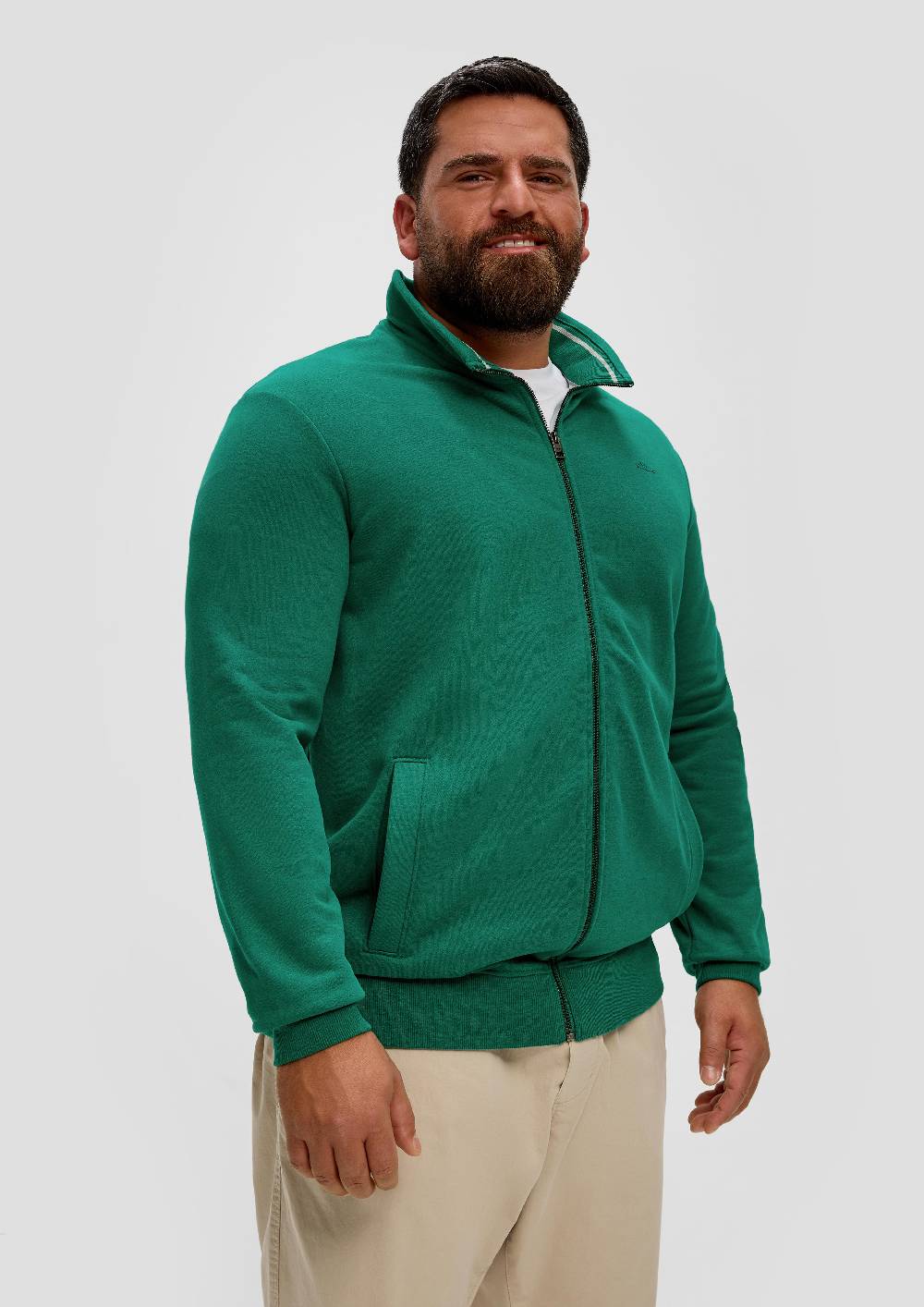 S.Oliver Sweatshirt Jacke Mit Stehkragen