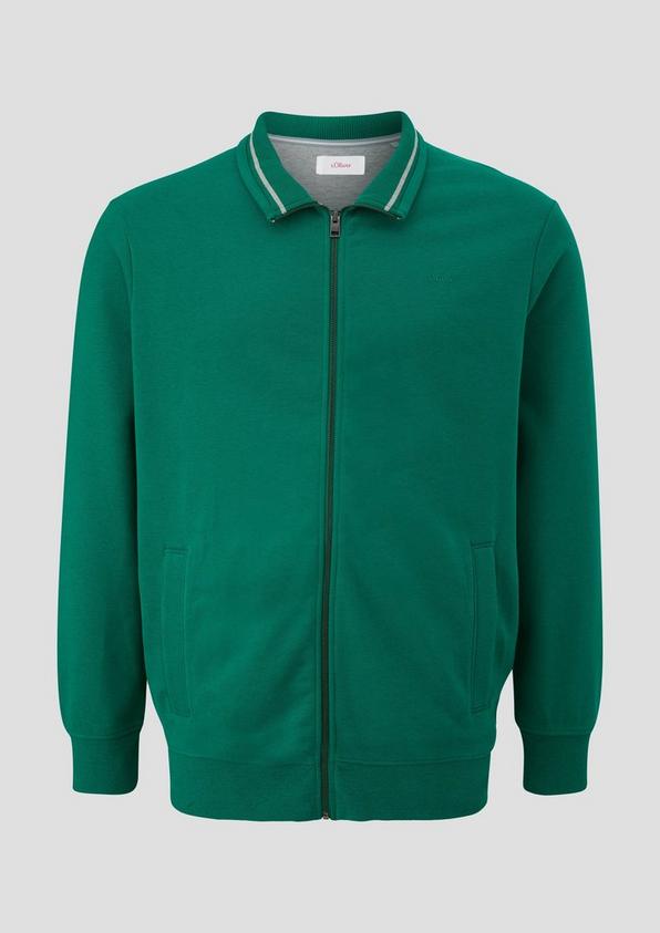 s.Oliver Sweatshirt Jacke mit Stehkragen
