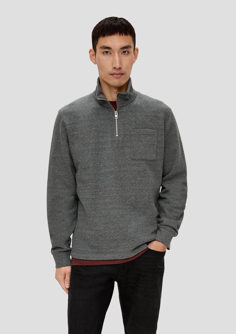 S.Oliver Sweatshirt Mit Brusttasche