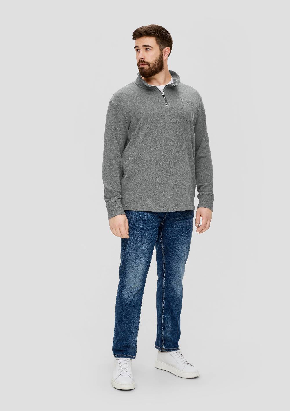 S.Oliver Sweatshirt Mit Brusttasche