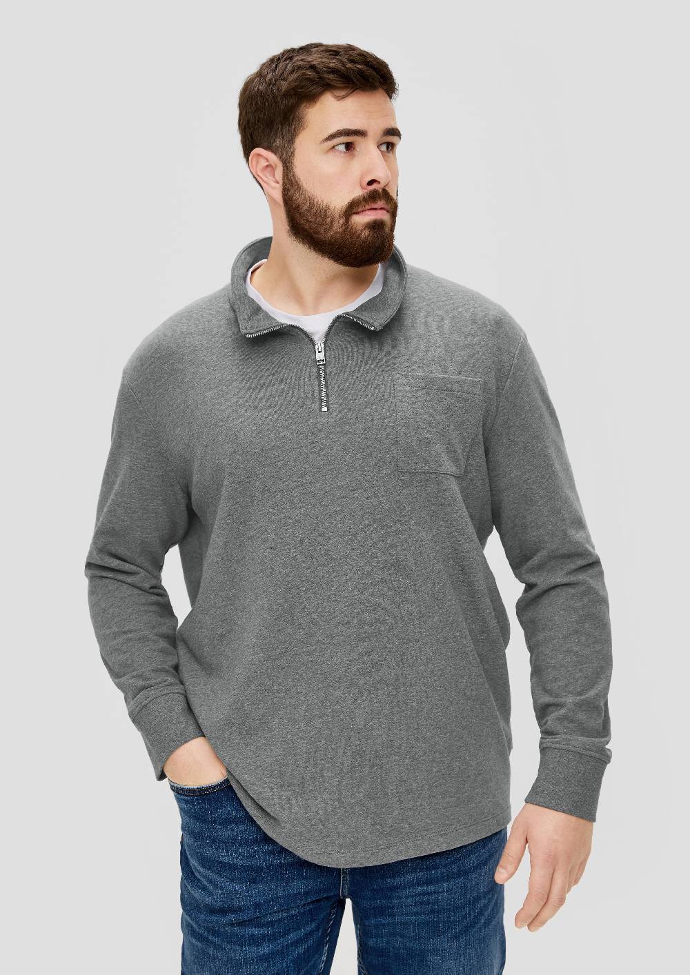S.Oliver Sweatshirt Mit Brusttasche