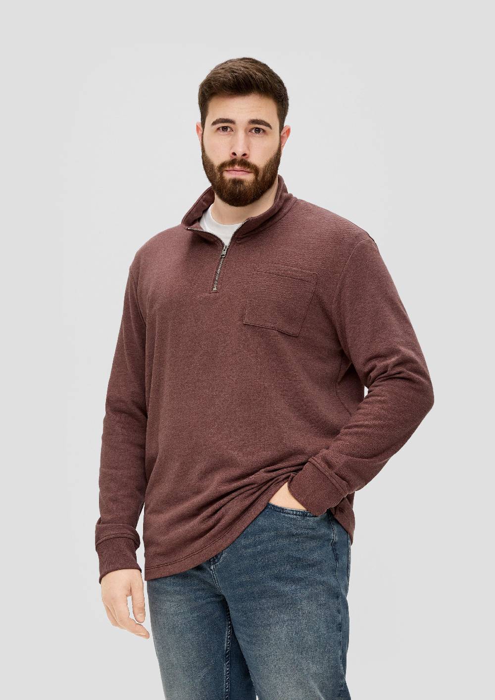 S.Oliver Sweatshirt Mit Brusttasche