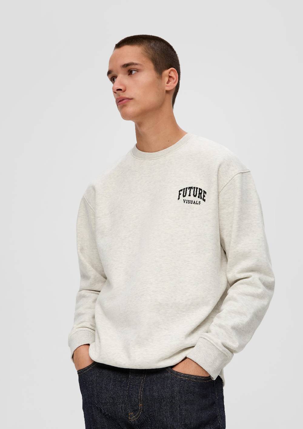 S.Oliver Sweatshirt Mit Großem Rückenprint