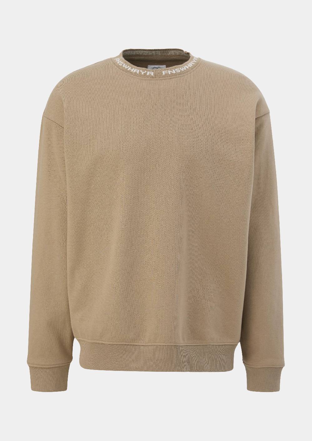 S.Oliver Sweatshirt Mit Jacquard-Blende