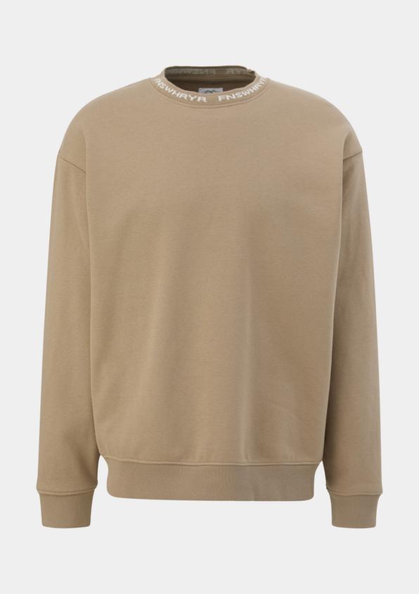 s.Oliver Sweatshirt mit Jacquard-Blende