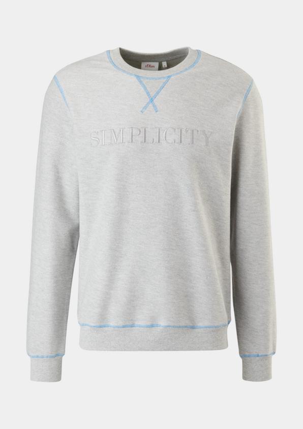 s.Oliver Sweatshirt mit Kontrast-Naht