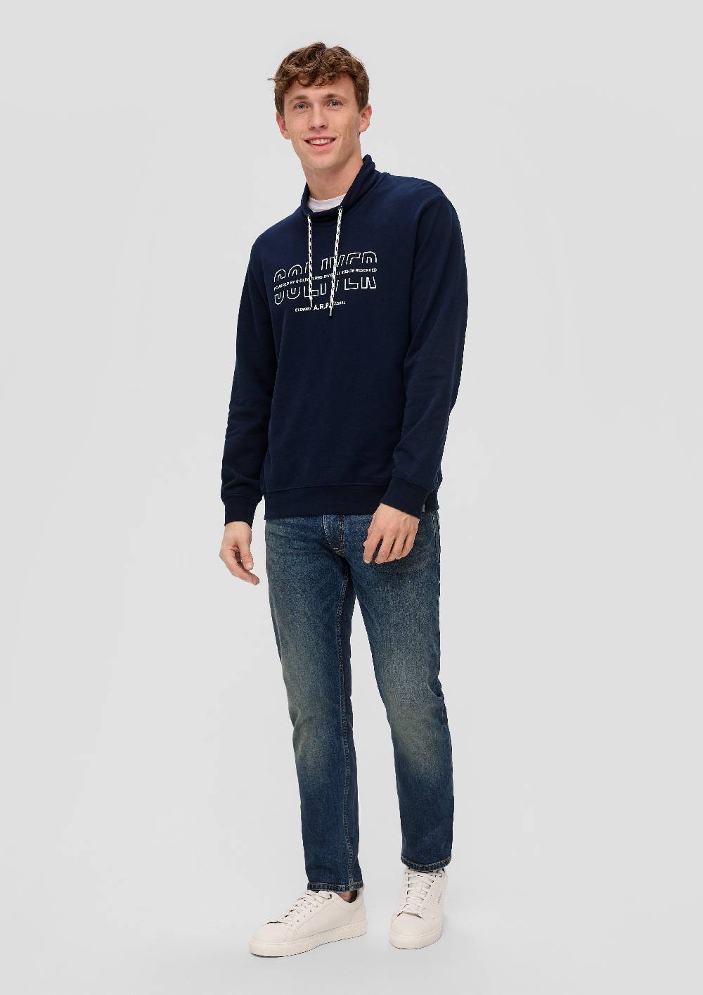 S.Oliver Sweatshirt Mit Logo-Print