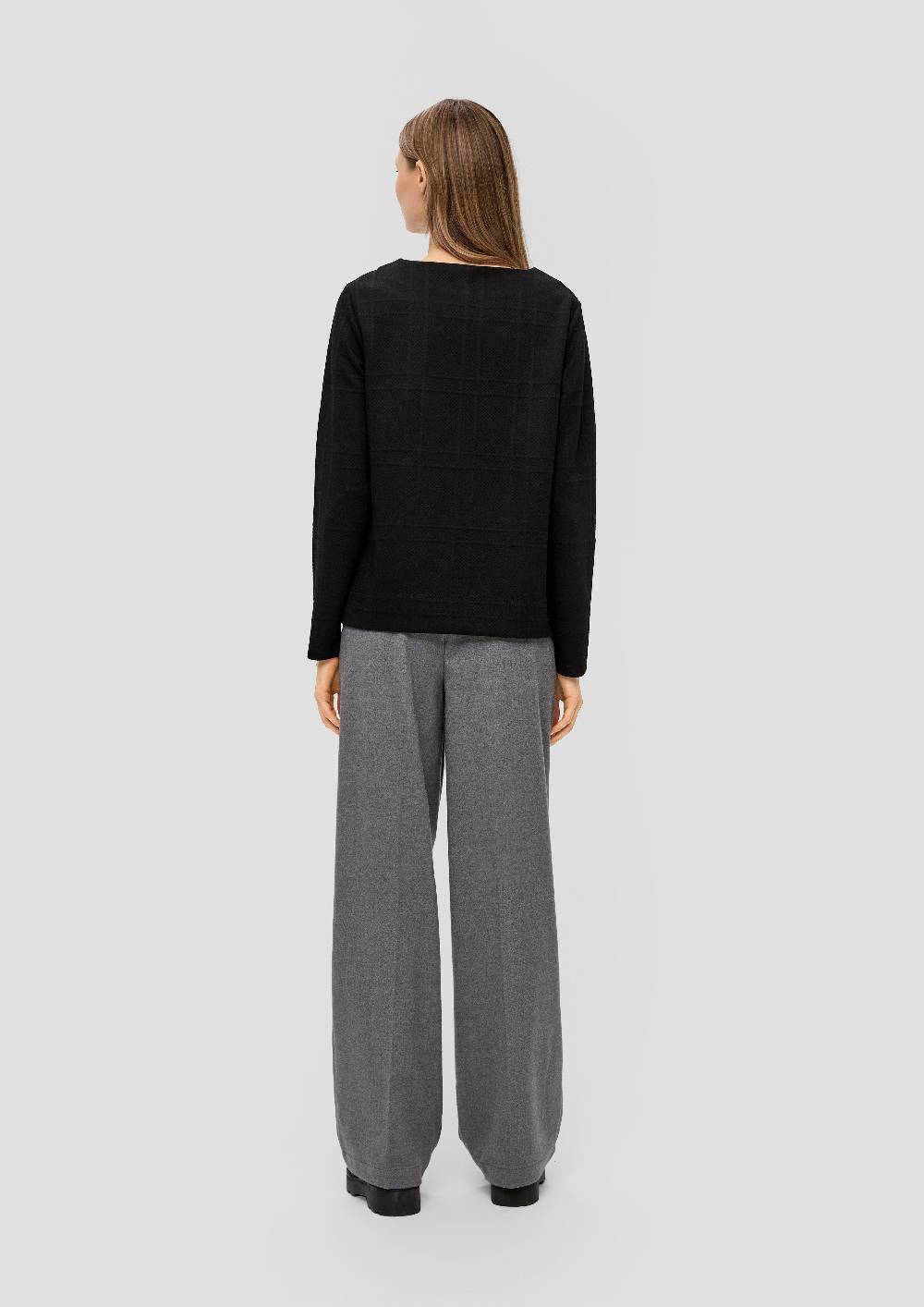 S.Oliver Sweatshirt Mit Musterstruktur