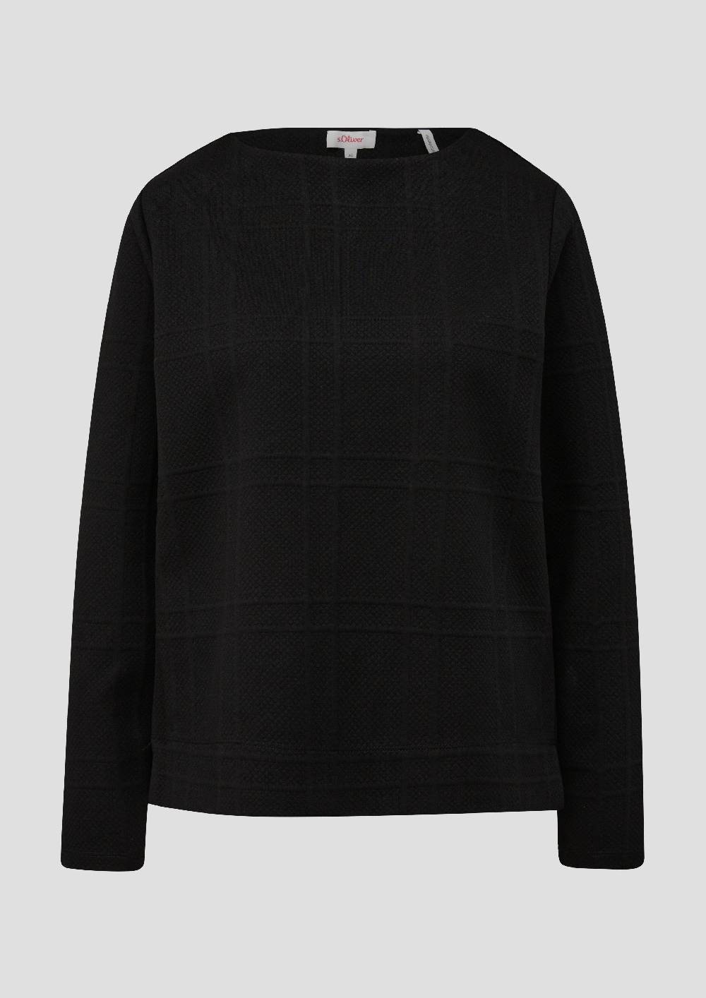 S.Oliver Sweatshirt Mit Musterstruktur