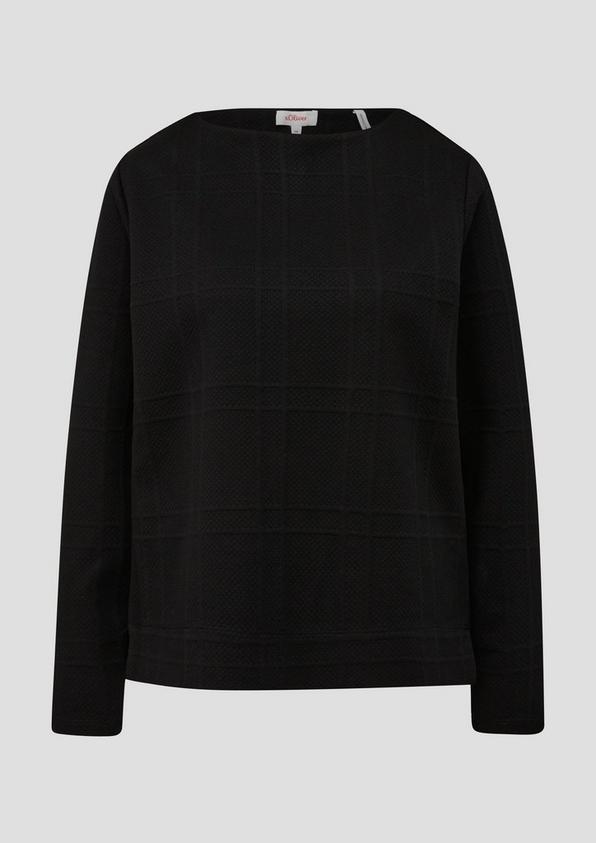 s.Oliver Sweatshirt mit Musterstruktur