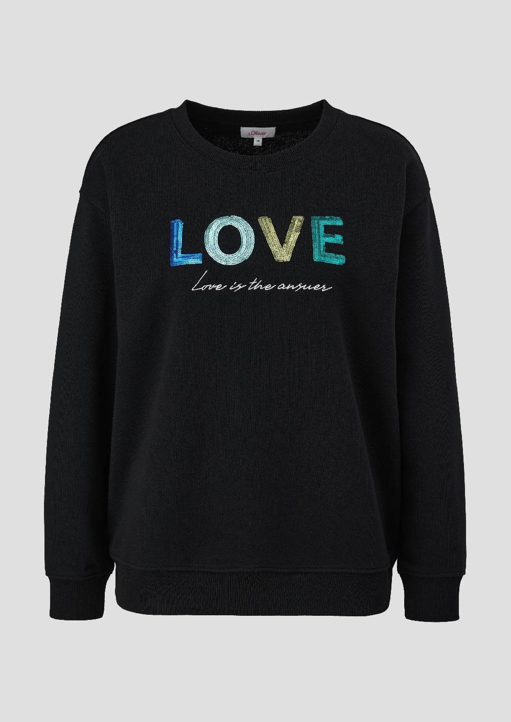 S.Oliver Sweatshirt Mit Pailletten-Stickerei