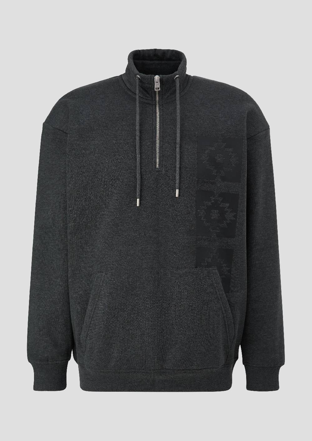 S.Oliver Sweatshirt Mit Troyer-Kragen