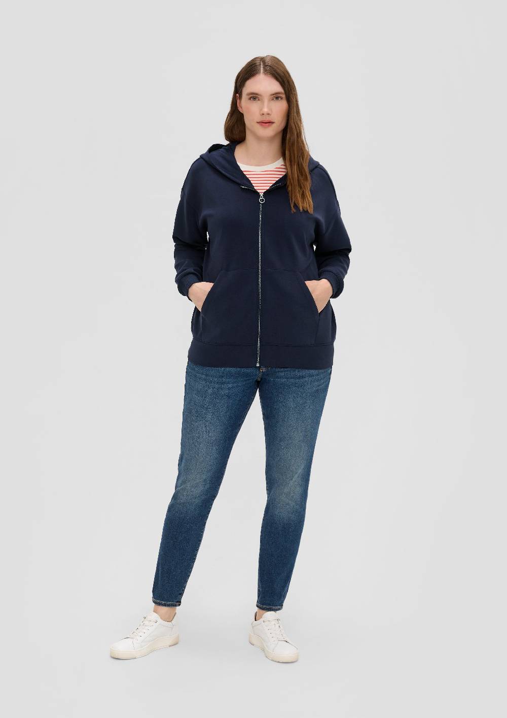 S.Oliver Sweatshirtjacke Aus Scuba