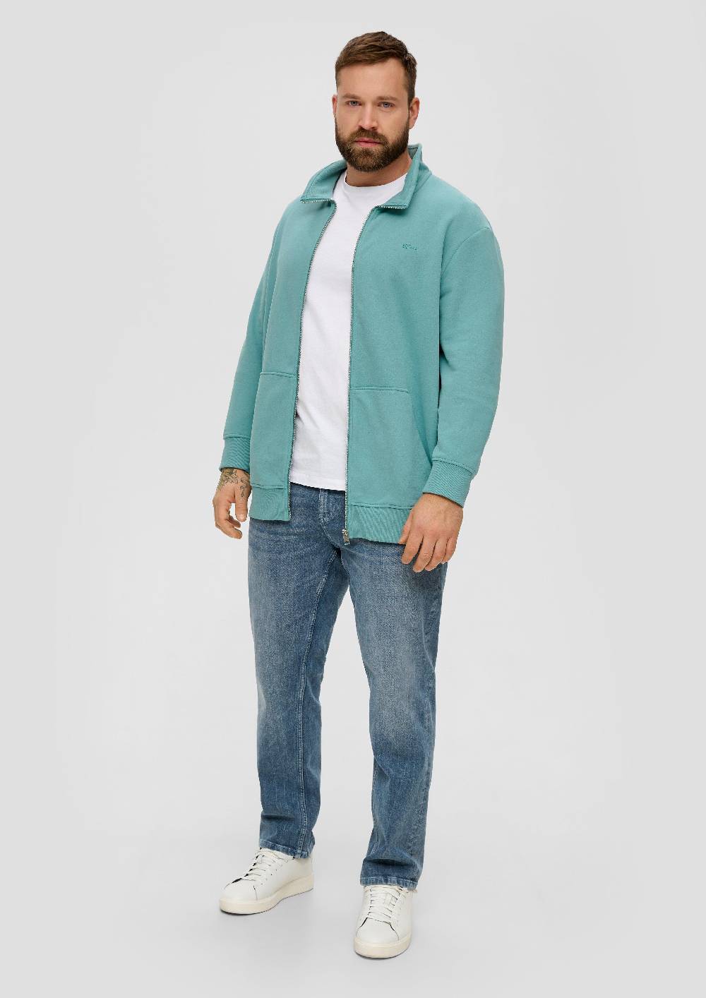 S.Oliver Sweatshirtjacke Mit Reißverschluss