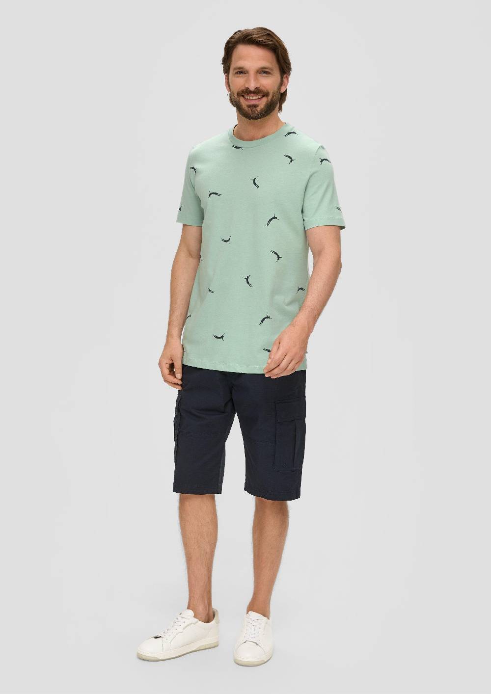 S.Oliver T-Shirt Aus Baumwolle Mit All-over-Print
