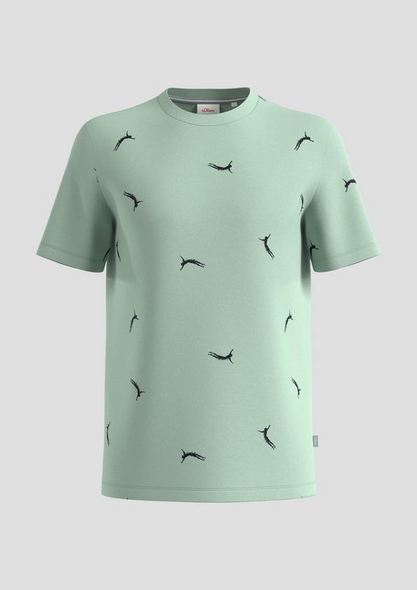 s.Oliver T-Shirt aus Baumwolle mit All-over-Print