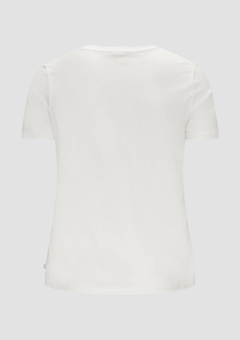S.Oliver T-Shirt Aus Baumwolle Mit Front-Print