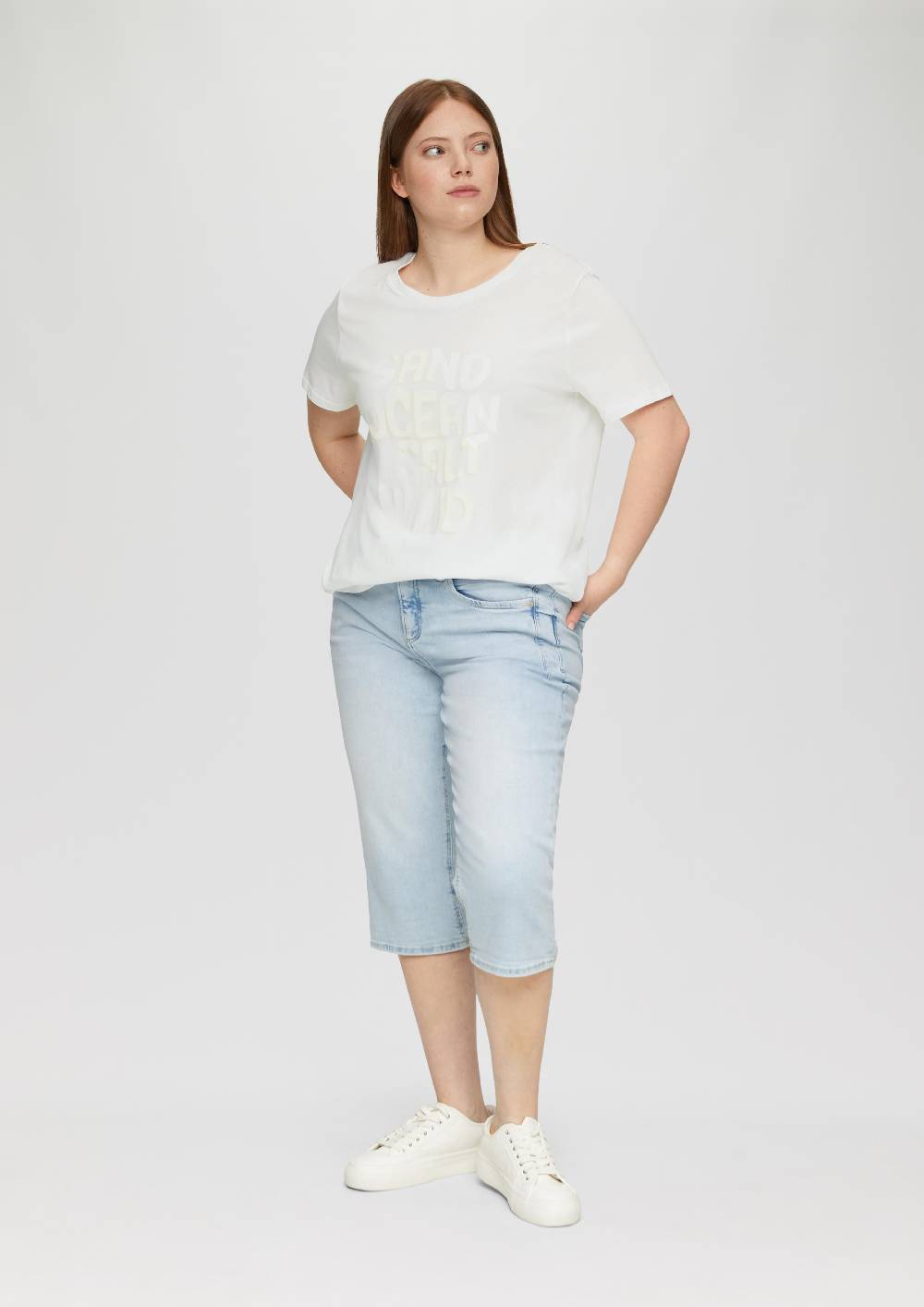 S.Oliver T-Shirt Aus Baumwolle Mit Front-Print