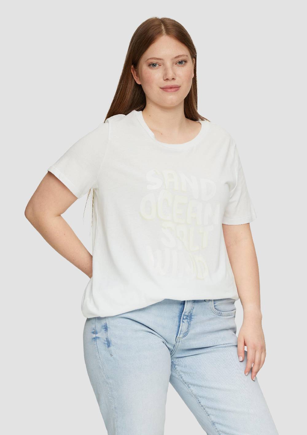 S.Oliver T-Shirt Aus Baumwolle Mit Front-Print