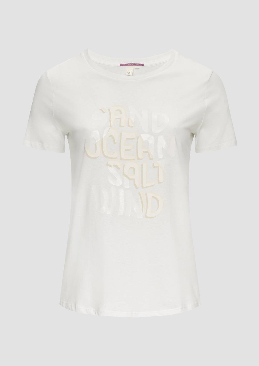 S.Oliver T-Shirt Aus Baumwolle Mit Front-Print