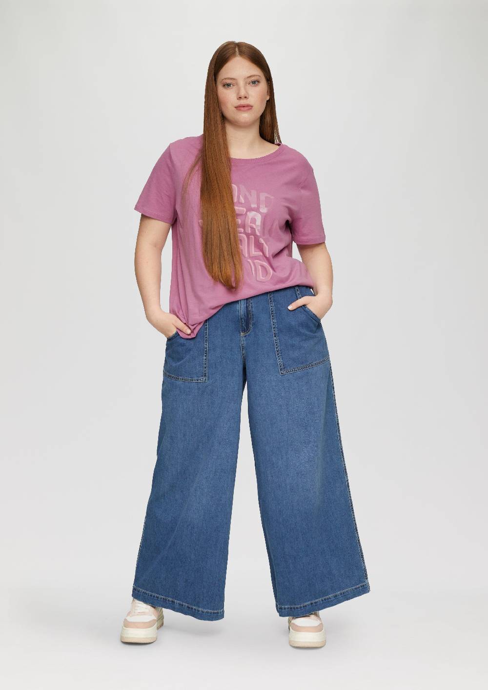 S.Oliver T-Shirt Aus Baumwolle Mit Front-Print