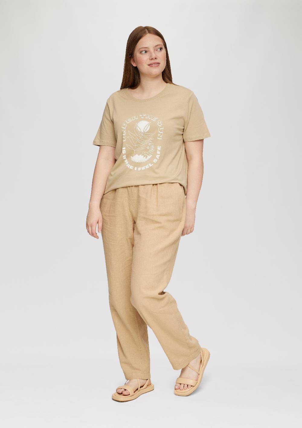 S.Oliver T-Shirt Aus Baumwolle Mit Front-Print