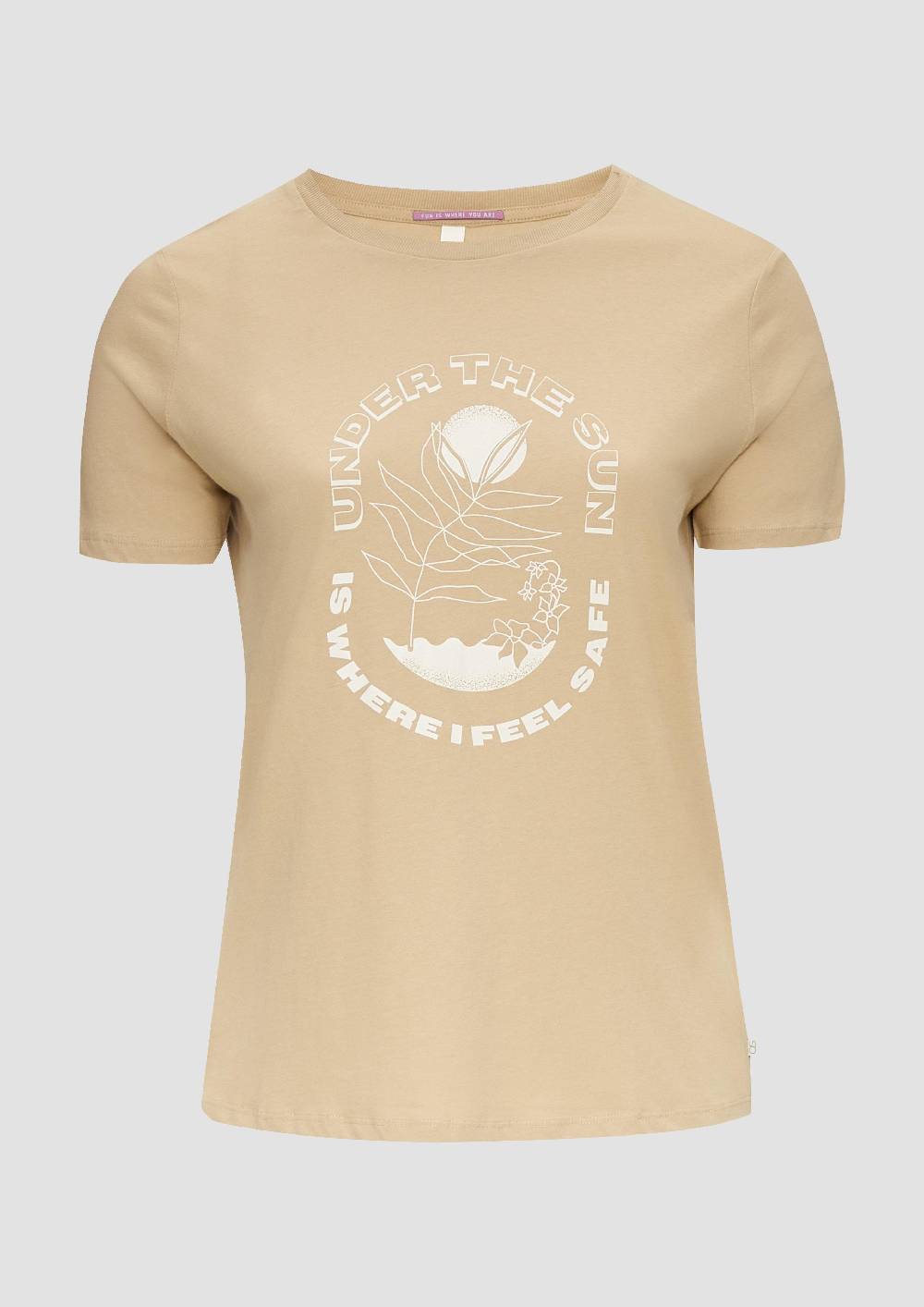 S.Oliver T-Shirt Aus Baumwolle Mit Front-Print