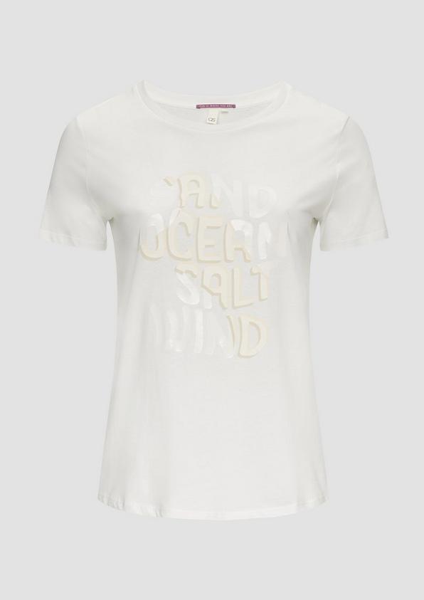 S.Oliver T-Shirt Aus Baumwolle Mit Front-Print