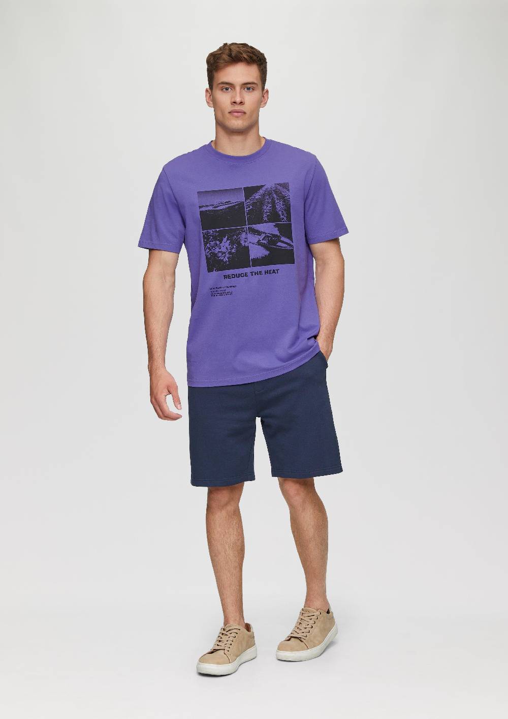 S.Oliver T-Shirt Aus Baumwolle Mit Frontprint