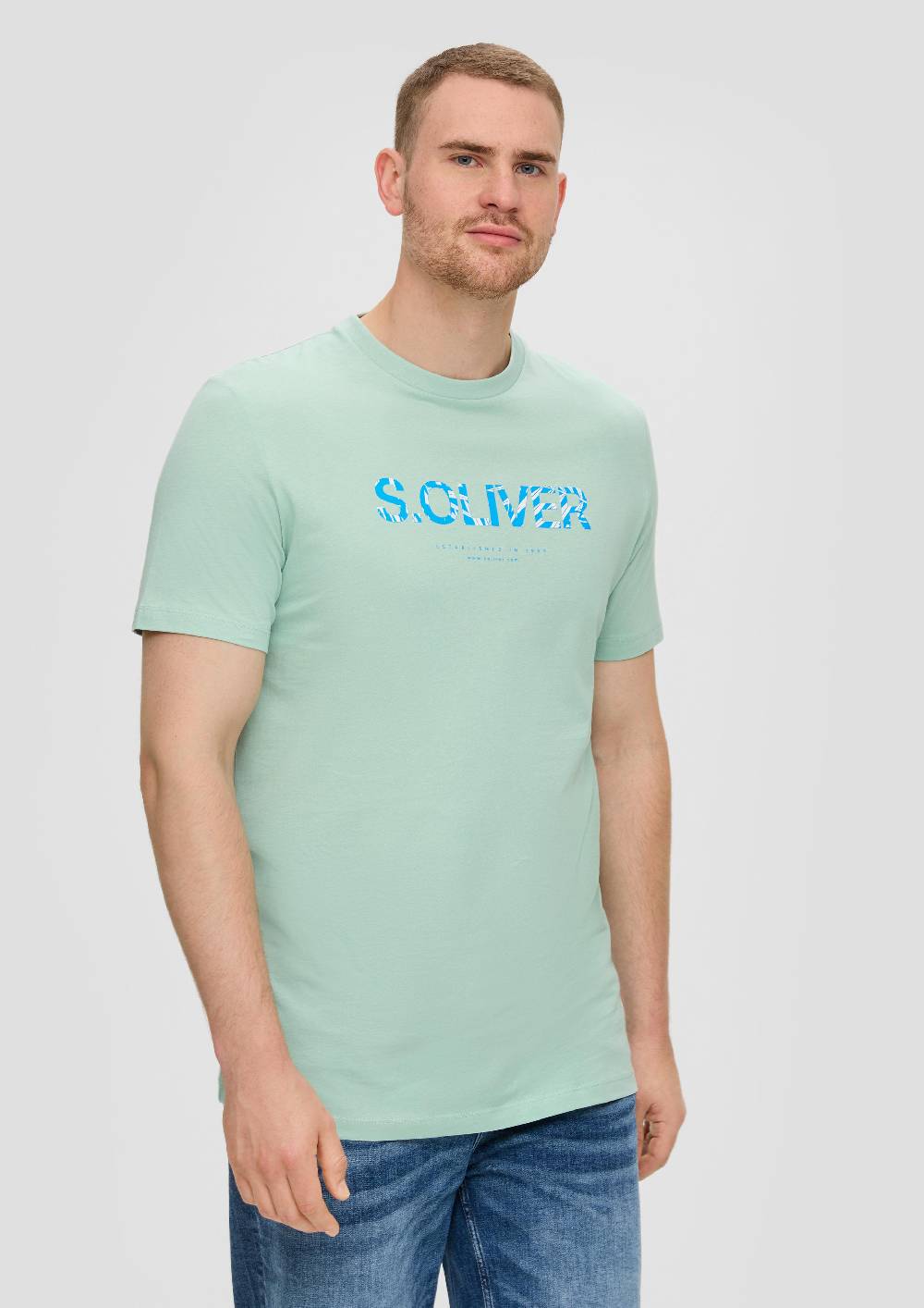 S.Oliver T-Shirt Aus Baumwolle Mit Frontprint