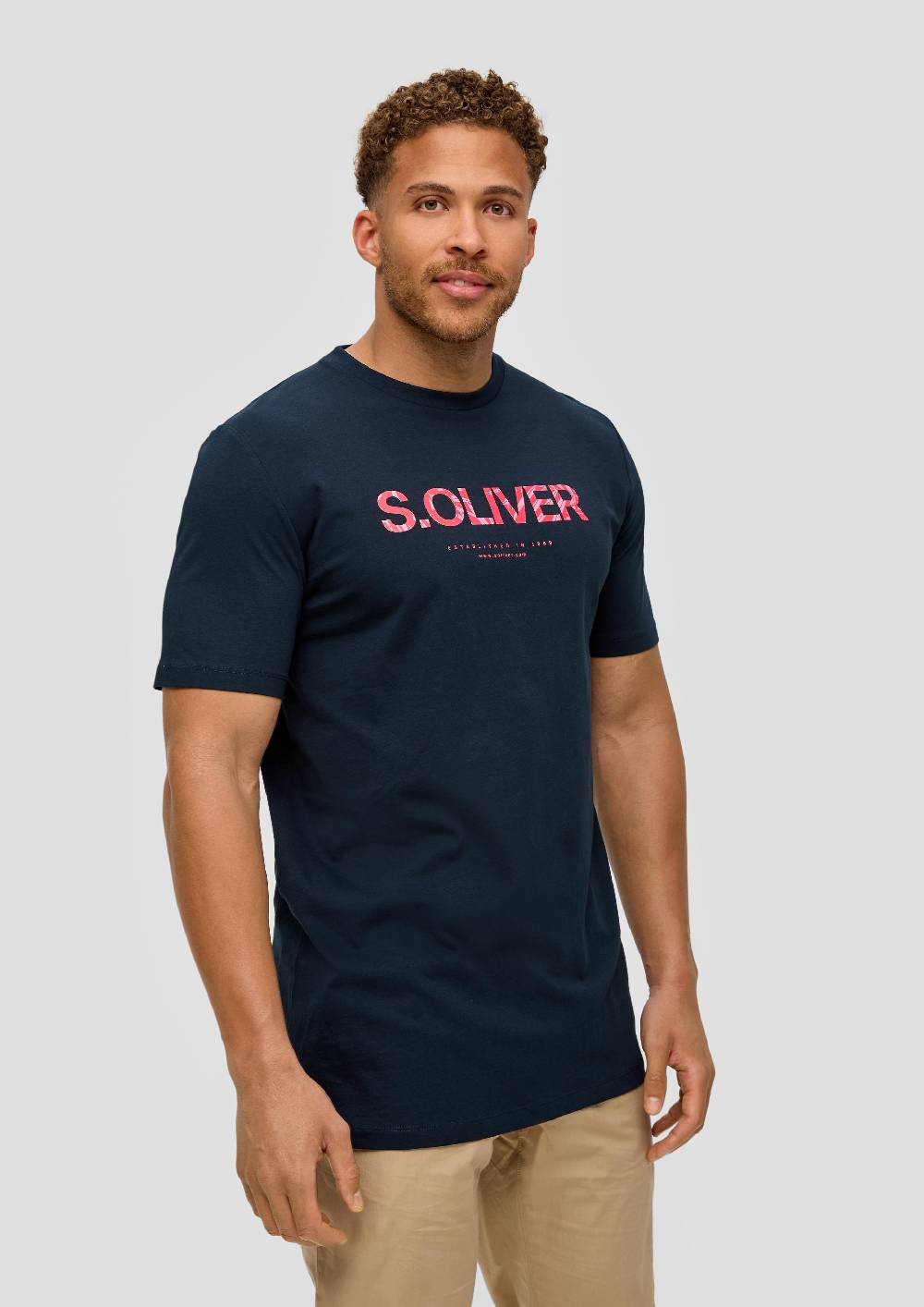 S.Oliver T-Shirt Aus Baumwolle Mit Frontprint