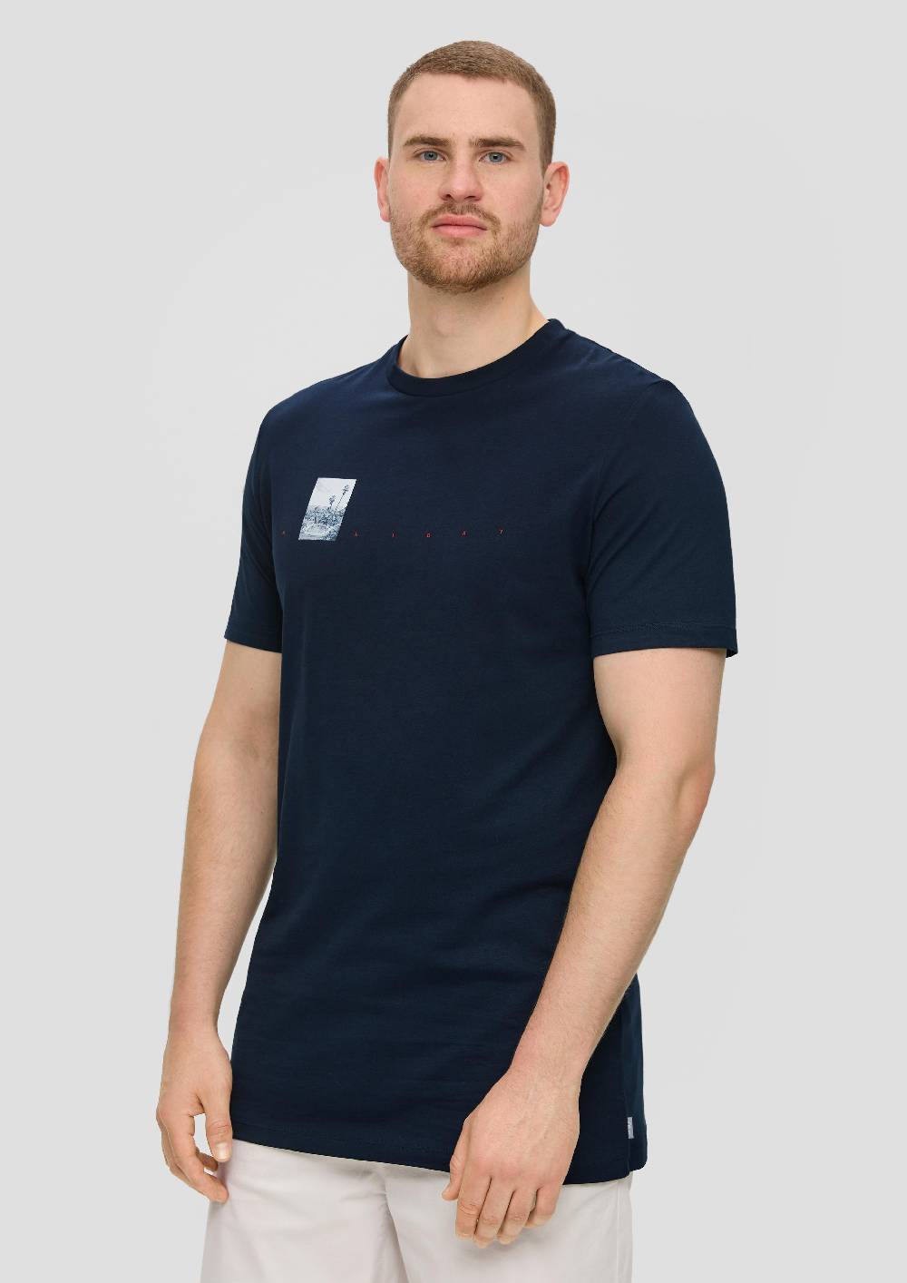 S.Oliver T-Shirt Aus Baumwolle Mit Frontprint