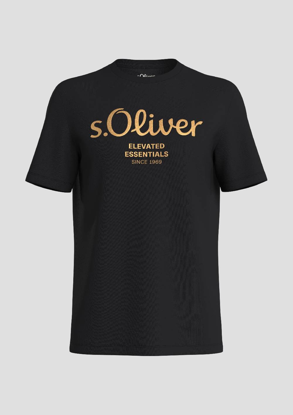S.Oliver T-Shirt Aus Baumwolle Mit Label-Print