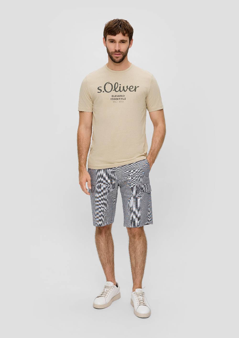 S.Oliver T-Shirt Aus Baumwolle Mit Label-Print