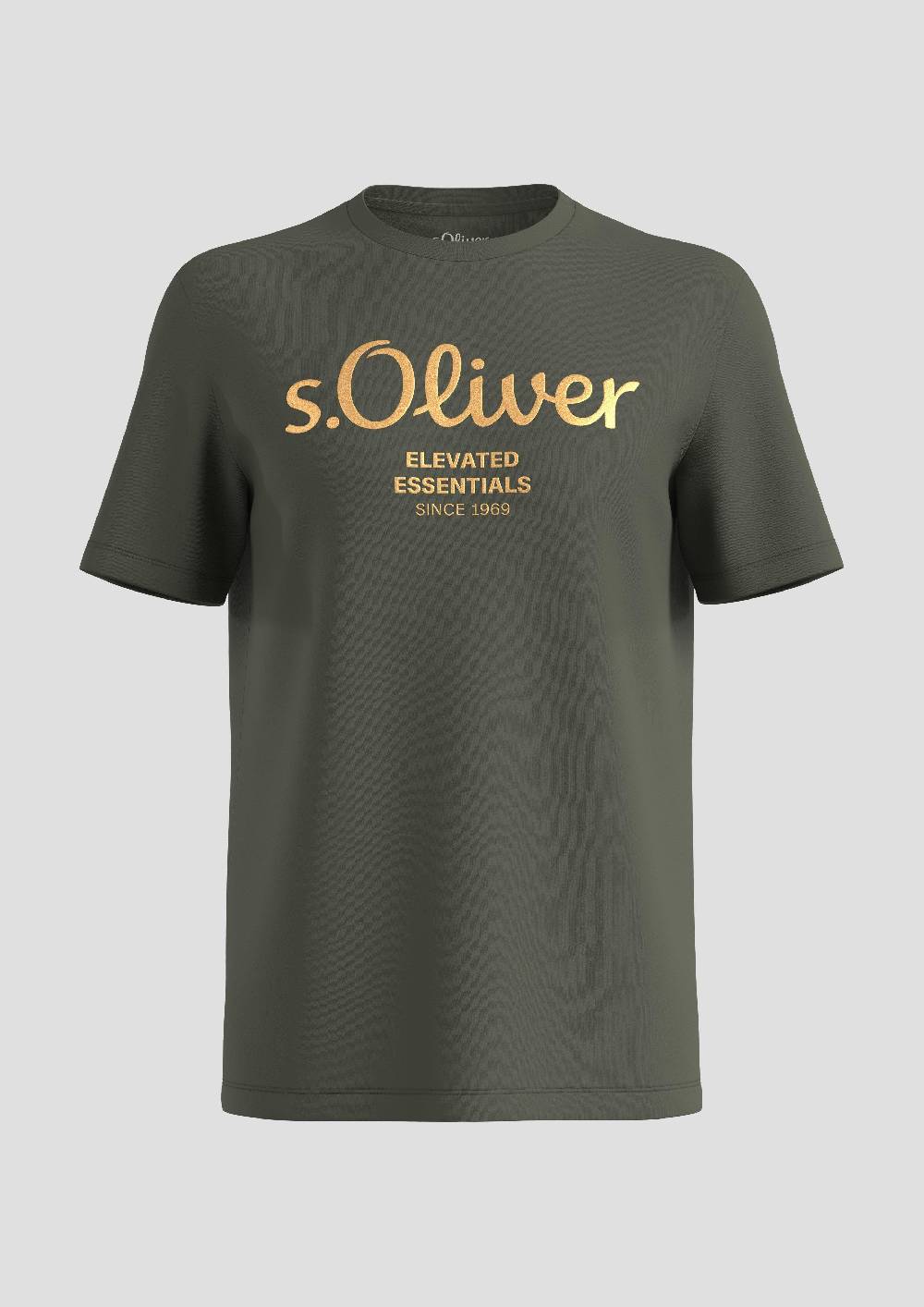 S.Oliver T-Shirt Aus Baumwolle Mit Label-Print