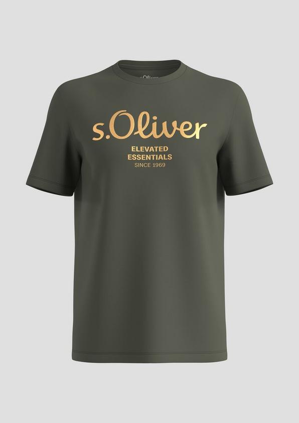 s.Oliver T-Shirt aus Baumwolle mit Label-Print