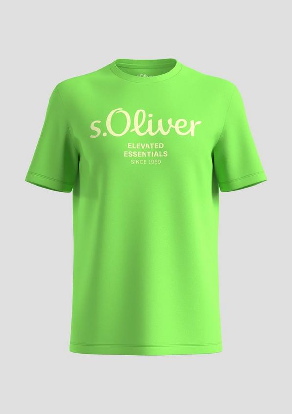 s.Oliver T-Shirt aus Baumwolle mit Label-Print