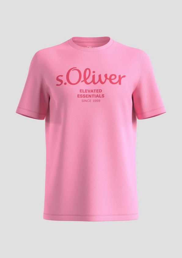 s.Oliver T-Shirt aus Baumwolle mit Label-Print
