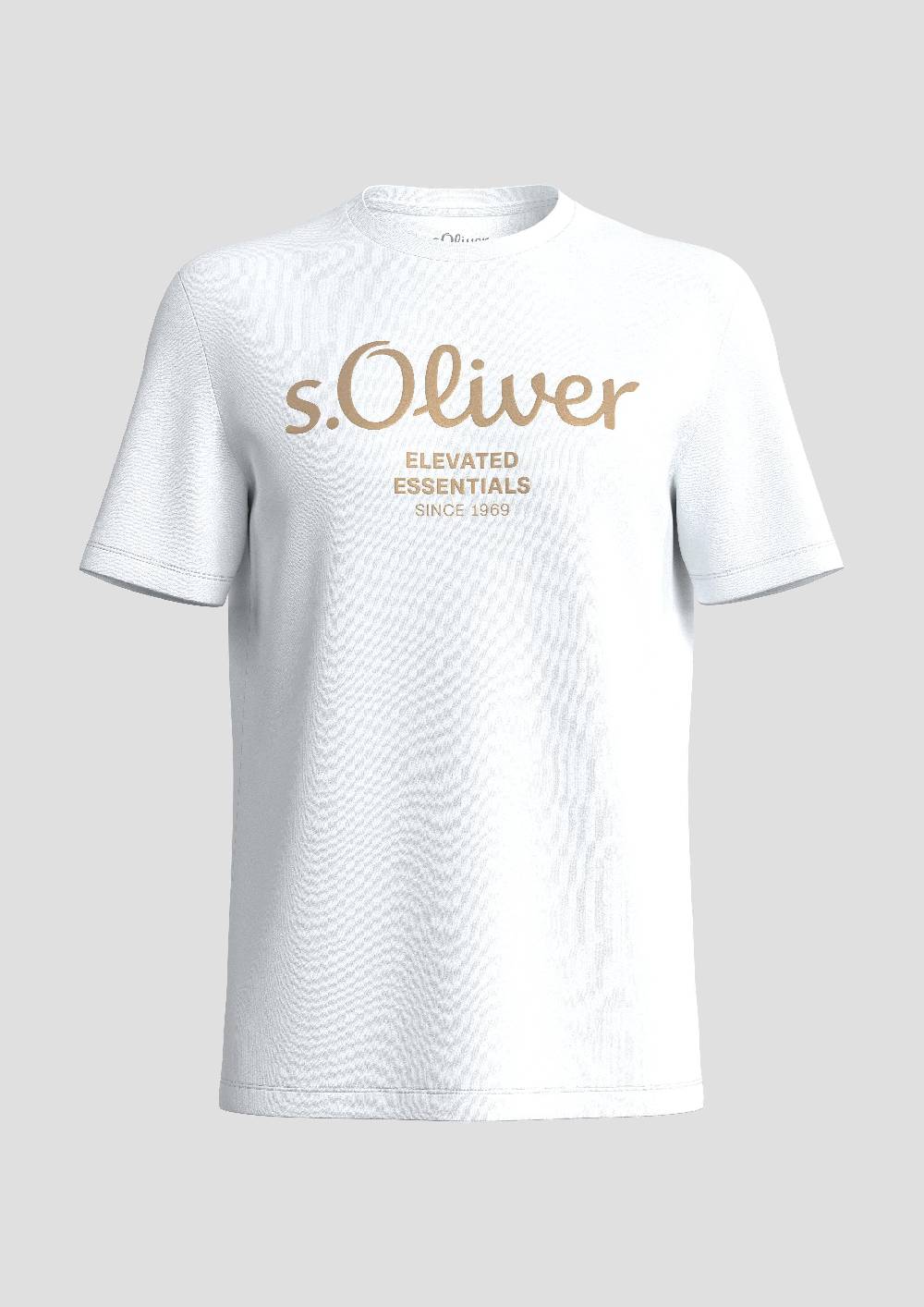 S.Oliver T-Shirt Aus Baumwolle Mit Label-Print