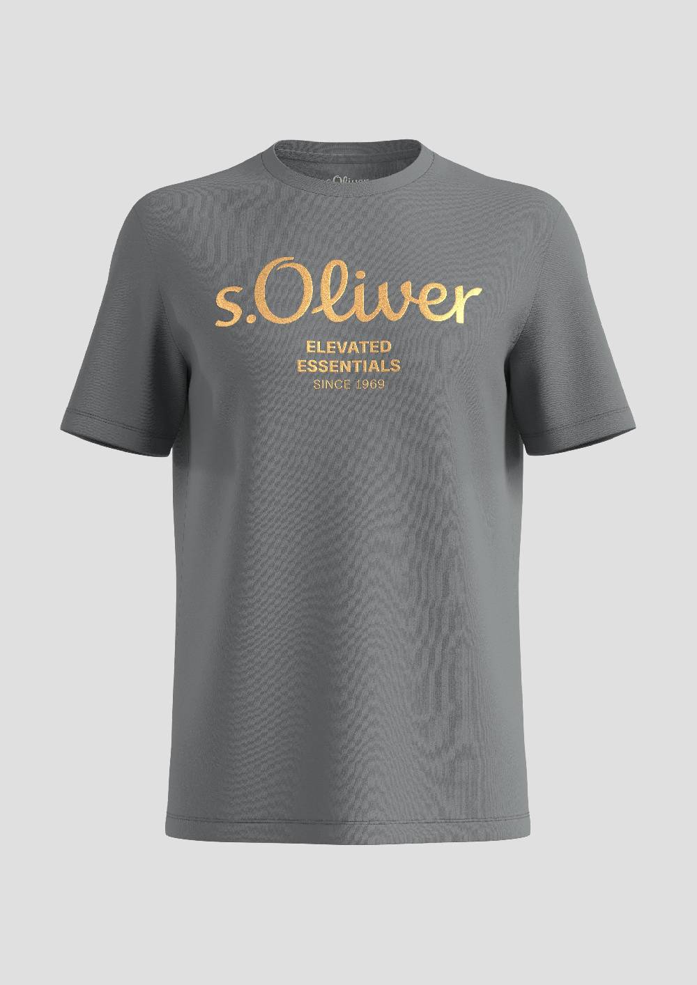 S.Oliver T-Shirt Aus Baumwolle Mit Label-Print