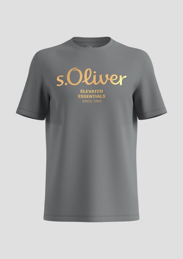 s.Oliver T-Shirt aus Baumwolle mit Label-Print