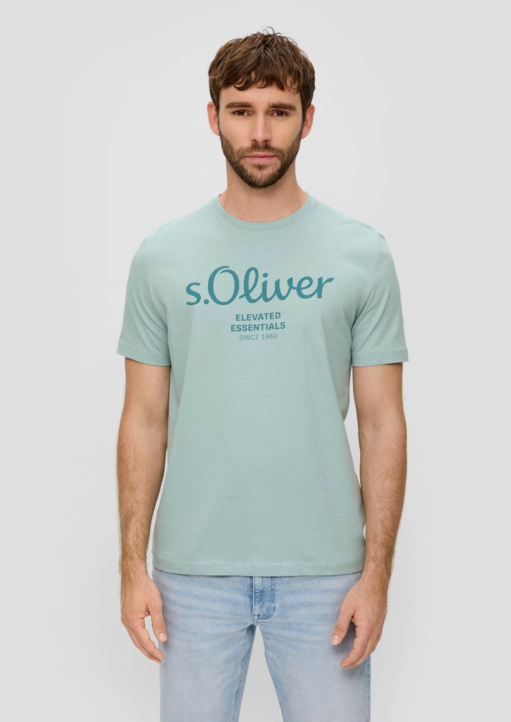 S.Oliver T-Shirt Aus Baumwolle Mit Label-Print