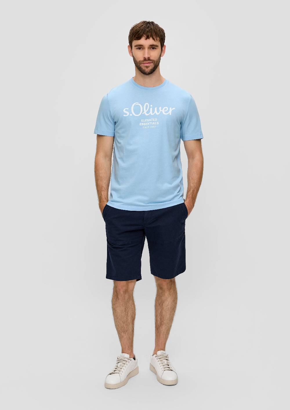 S.Oliver T-Shirt Aus Baumwolle Mit Label-Print