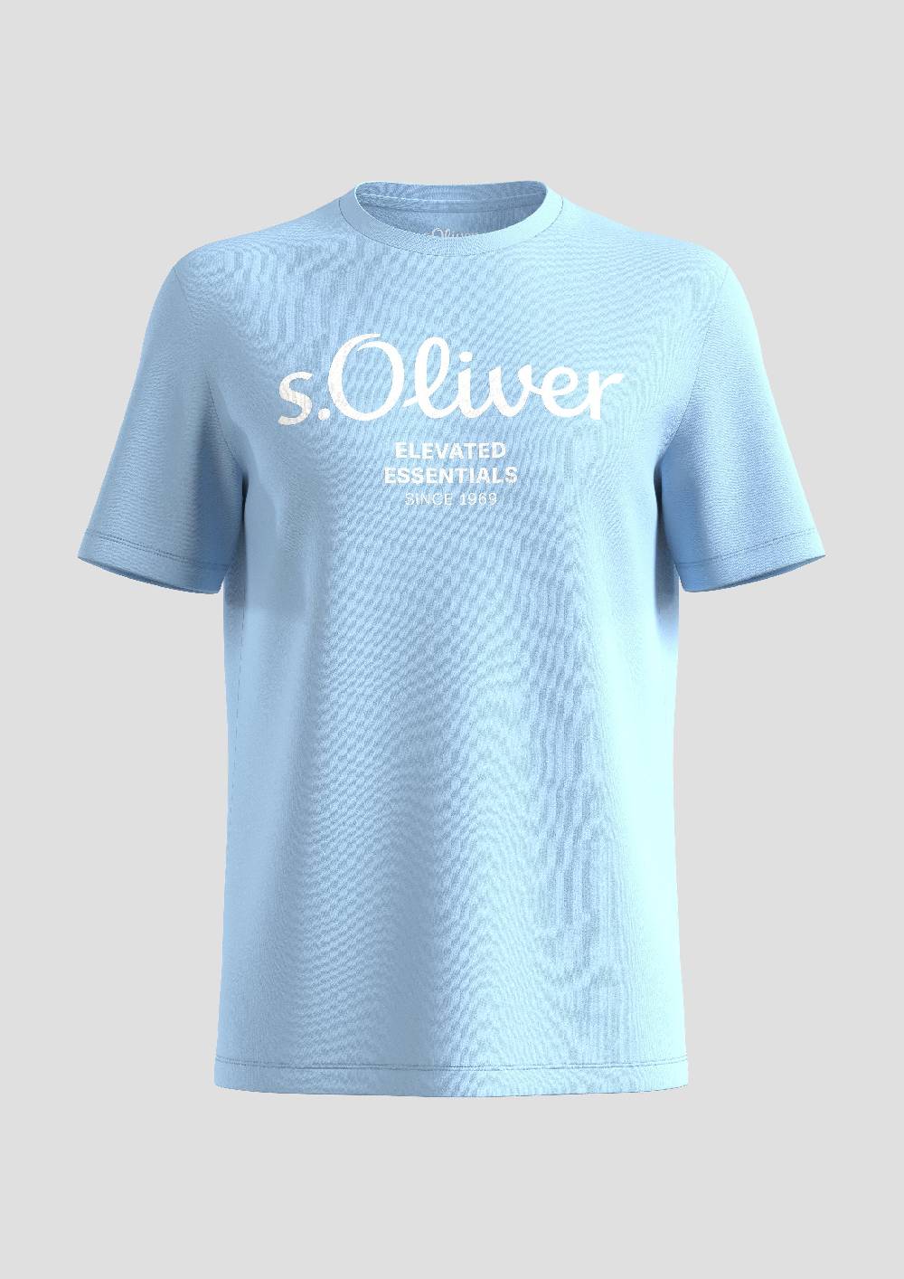 S.Oliver T-Shirt Aus Baumwolle Mit Label-Print