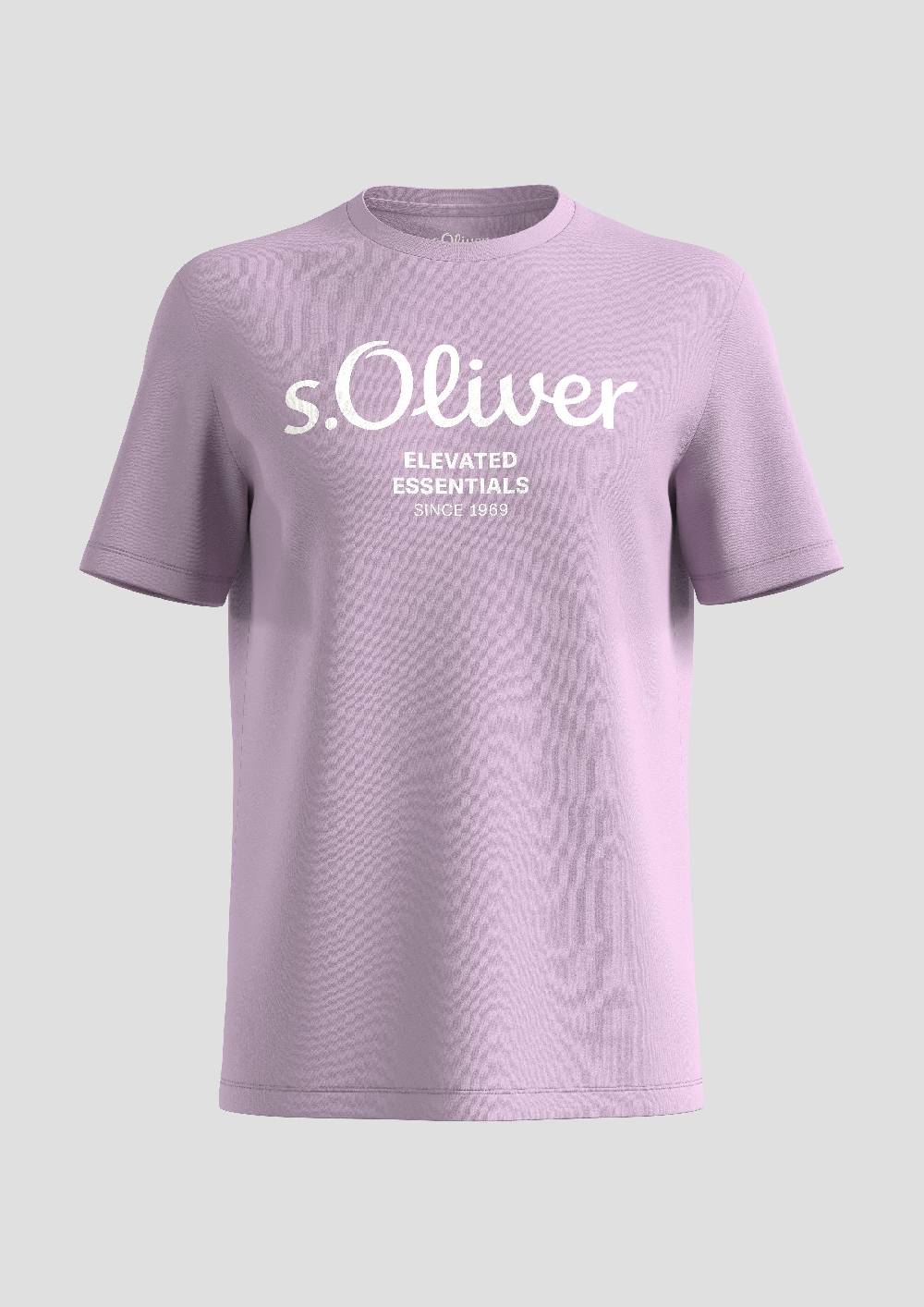 S.Oliver T-Shirt Aus Baumwolle Mit Label-Print