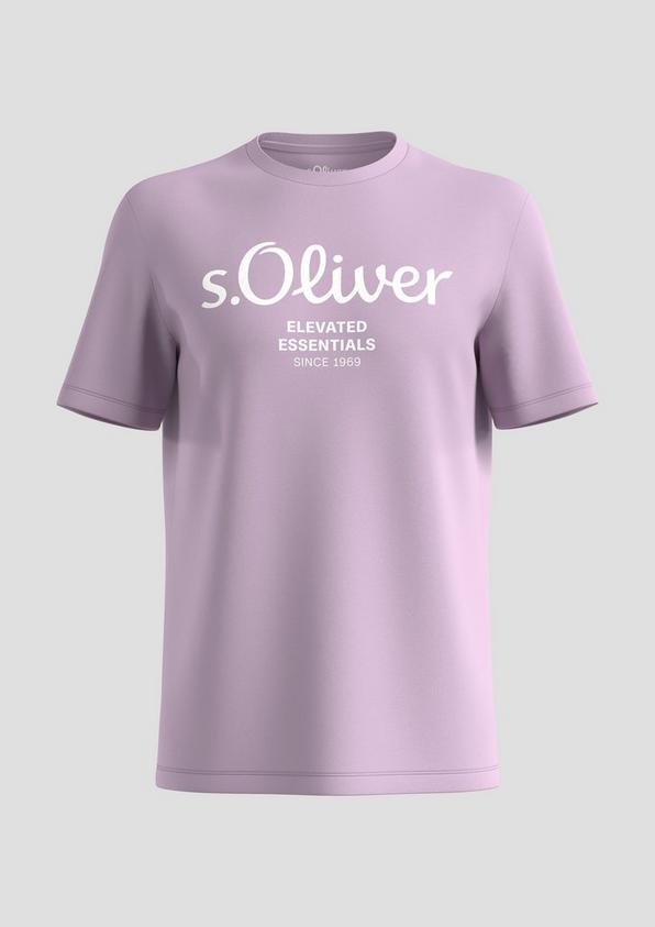s.Oliver T-Shirt aus Baumwolle mit Label-Print
