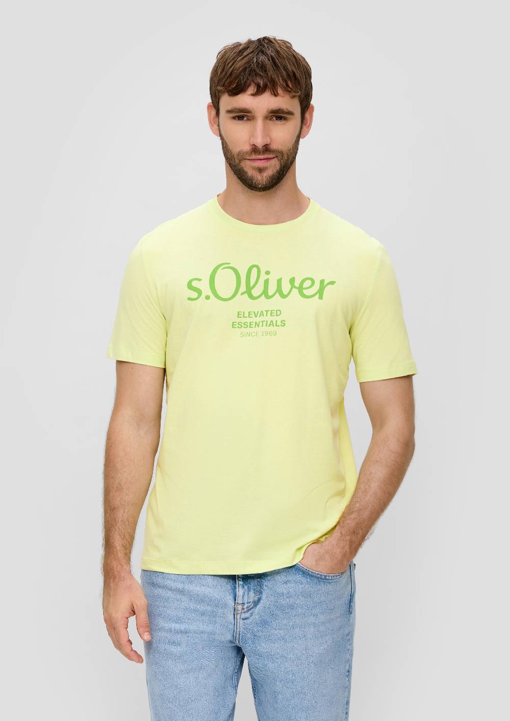 S.Oliver T-Shirt Aus Baumwolle Mit Label-Print